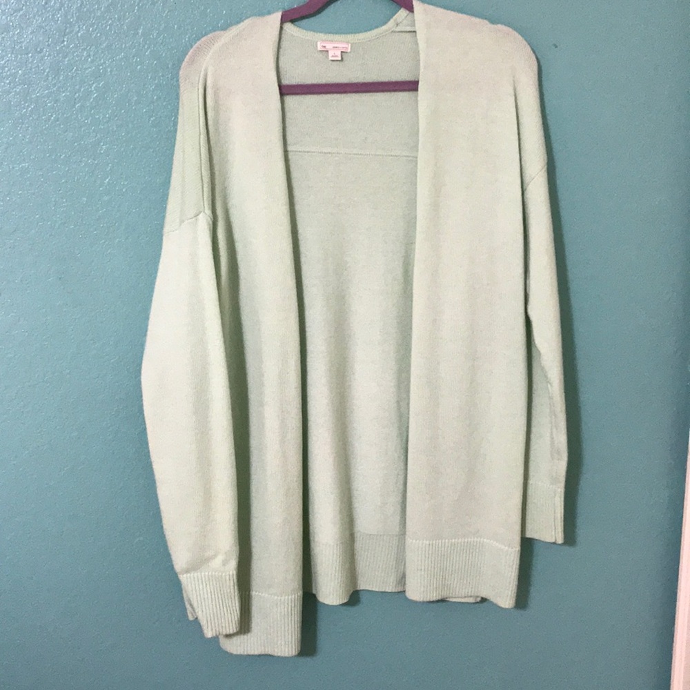 Mint green Gap cardigan